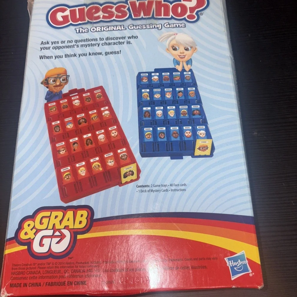 Guess Who? Grab and Go Game